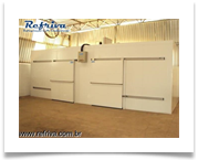 Câmara de maturação de manga 16.000 kg, porta de correr-Fruticola NL