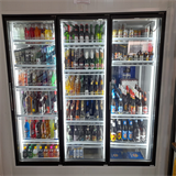 Construção Câmara fria com walk-in cooler distribuidora bebidas Real